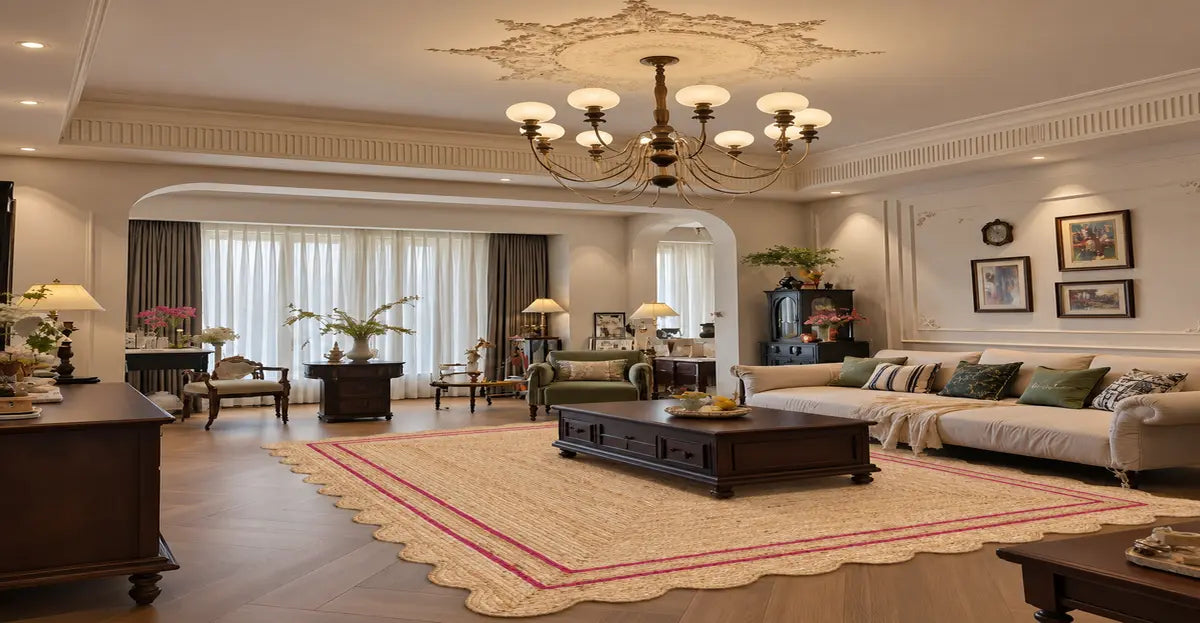 Wave Scalloped Jute Rug: The Perfect Handmade Rug for Stylish New York Homes